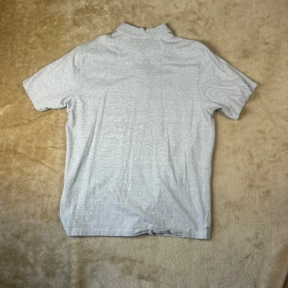 COVA Mens XL Gray Cotton Short Sleeve Pocket Polo‎ Shirt Heathered Casual